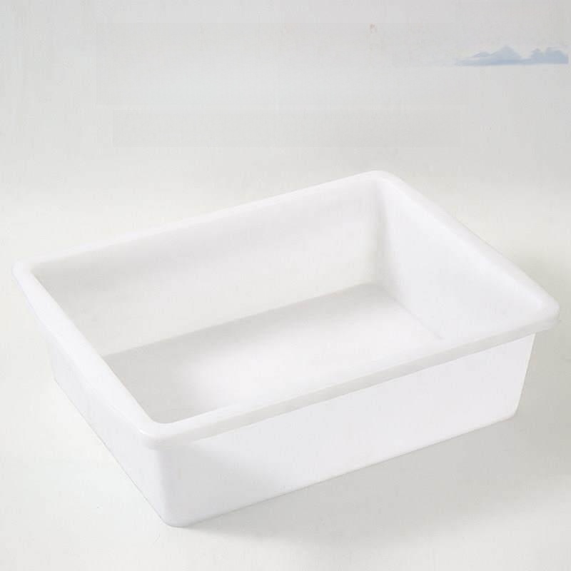 Spicy Food Snacks - White Plastic Rectangular Storage Box for
