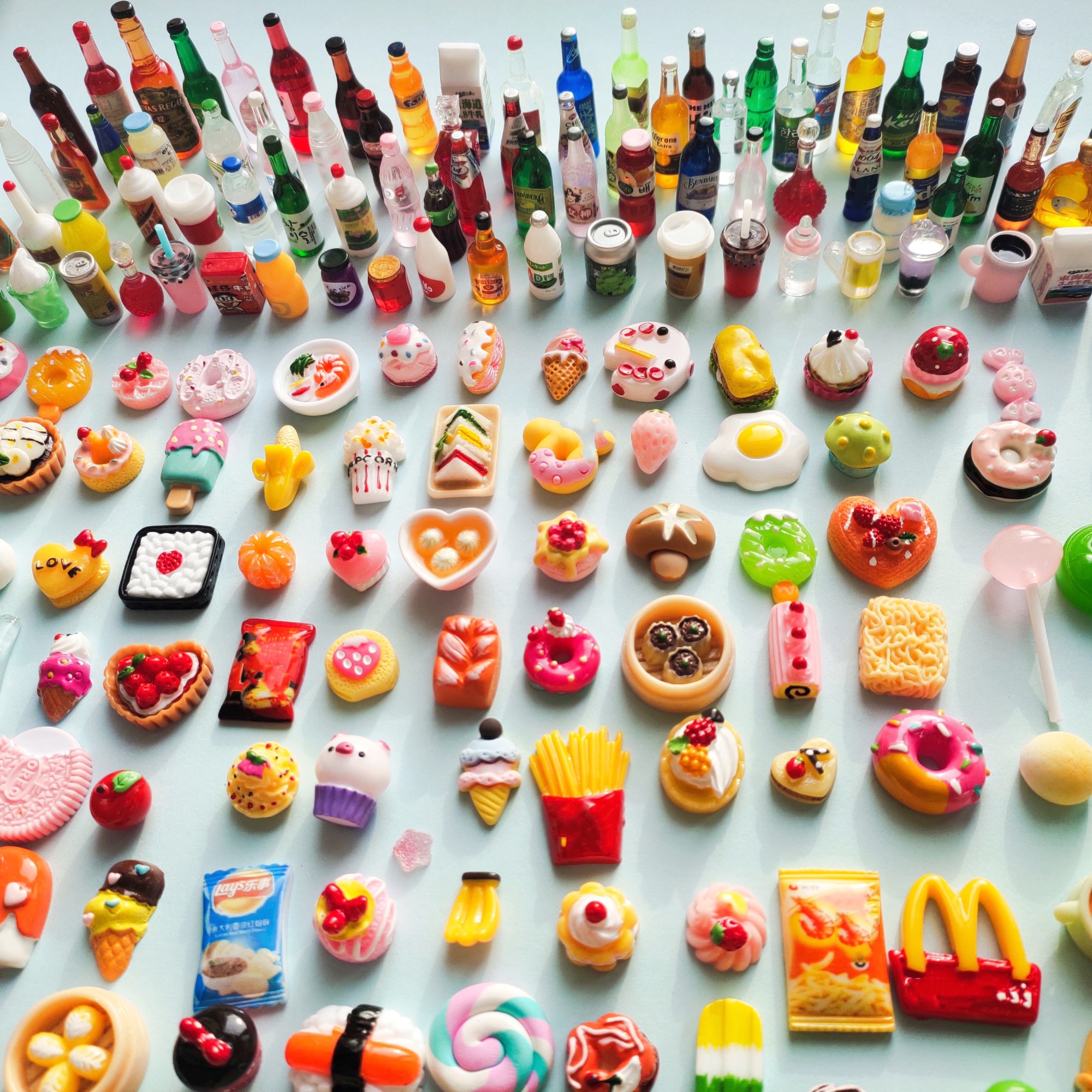Food Drink Snacks - Cute Miniature Dollhouse Supermarket Food Snacks