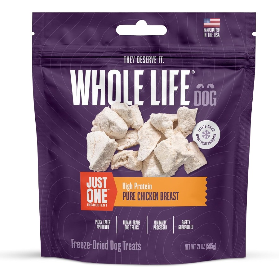 Food Snacks With Protein - Whole Life Dog Just One Chicken