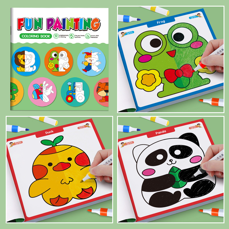 Kids Symmetrical Painting Acti - Food And Snacks Coloring Book avaliação e preço