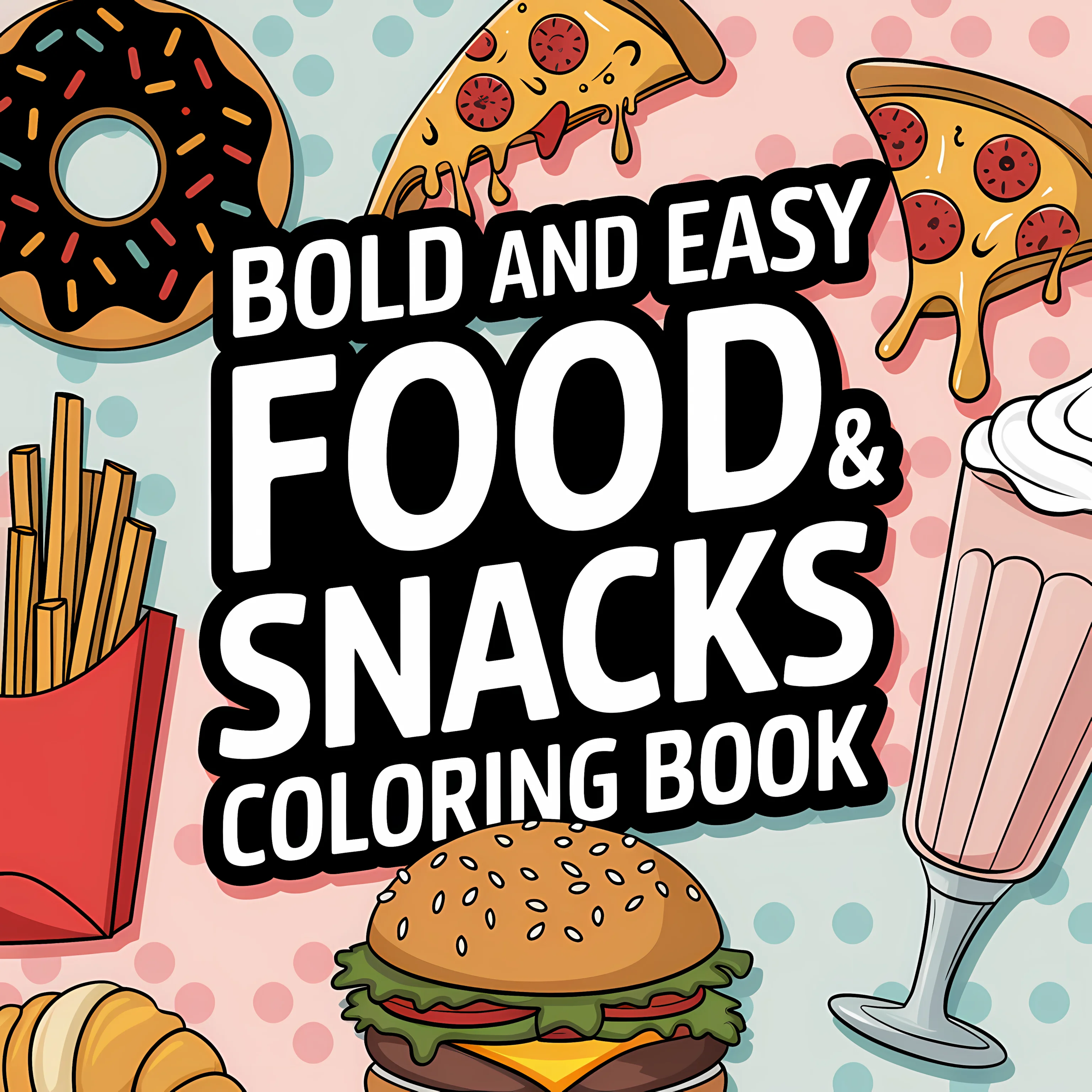 Easy Food and Snacks Coloring  - Food And Snacks Coloring Book avaliação e preço