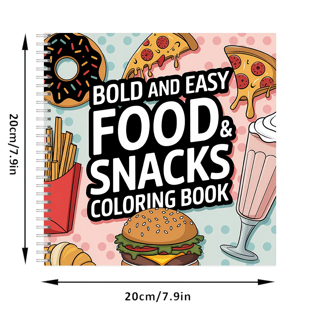 Easy Food and Snacks Coloring  - Food And Snacks Coloring Book avaliação e preço
