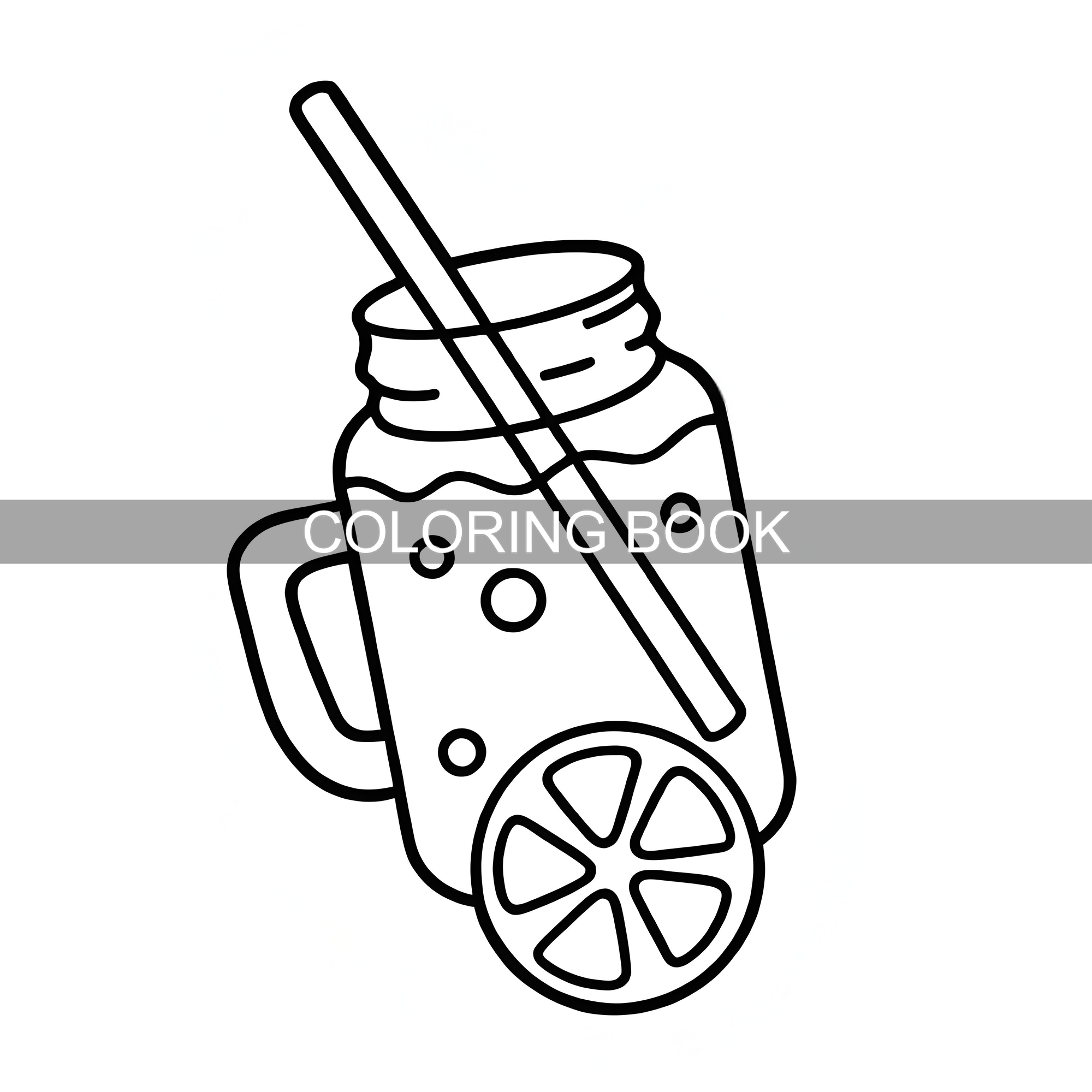 Delicious Treats Coloring Book - Food And Snacks Coloring Book avaliação e preço