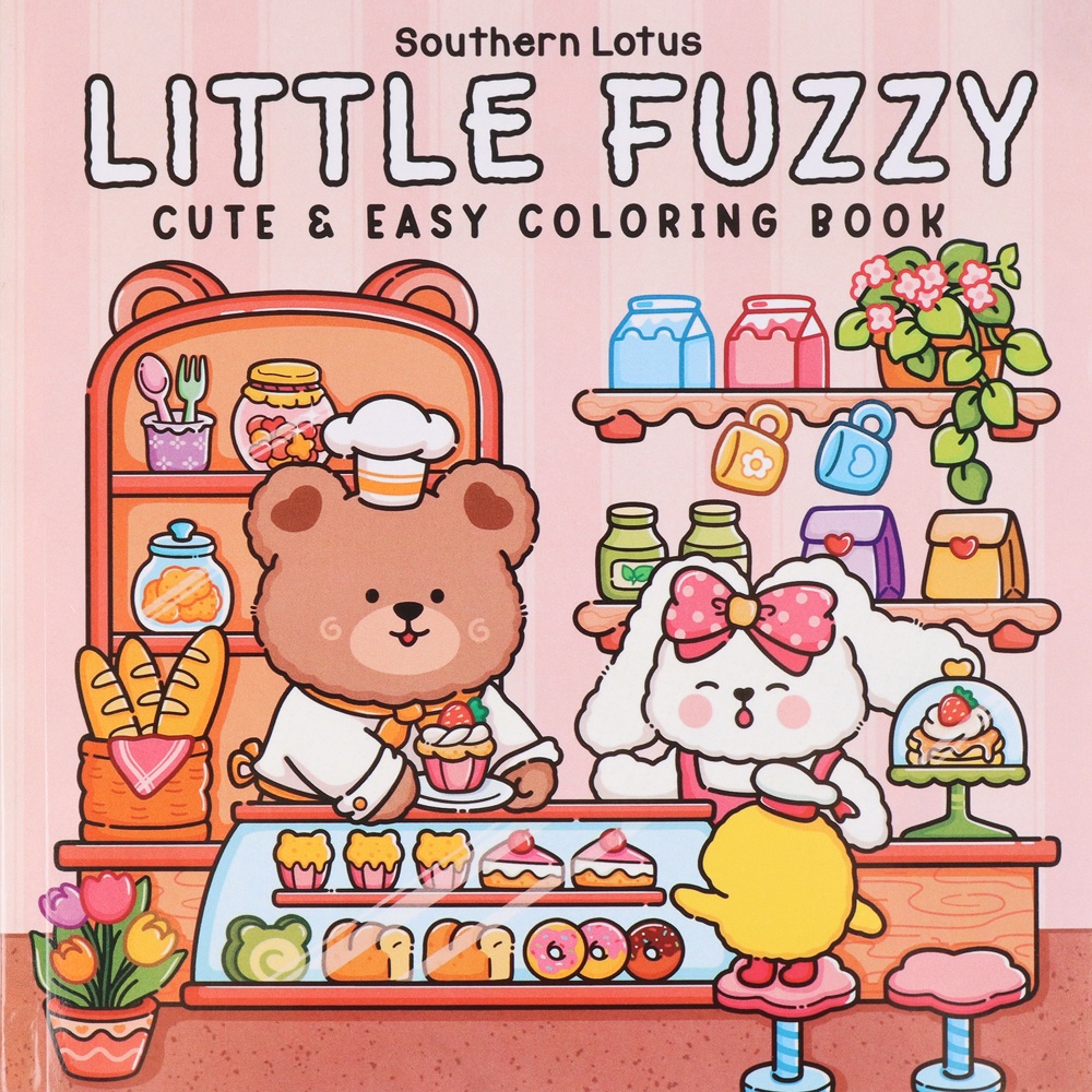 Cute Bear Bakery Theme Colorin - Food And Snacks Coloring Book Bold And Easy avaliação e preço