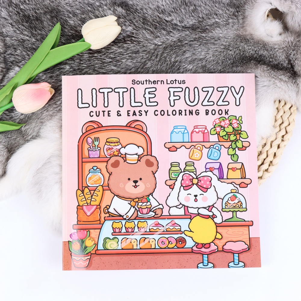 Cute Bear Bakery Theme Colorin - Food And Snacks Coloring Book Bold And Easy avaliação e preço