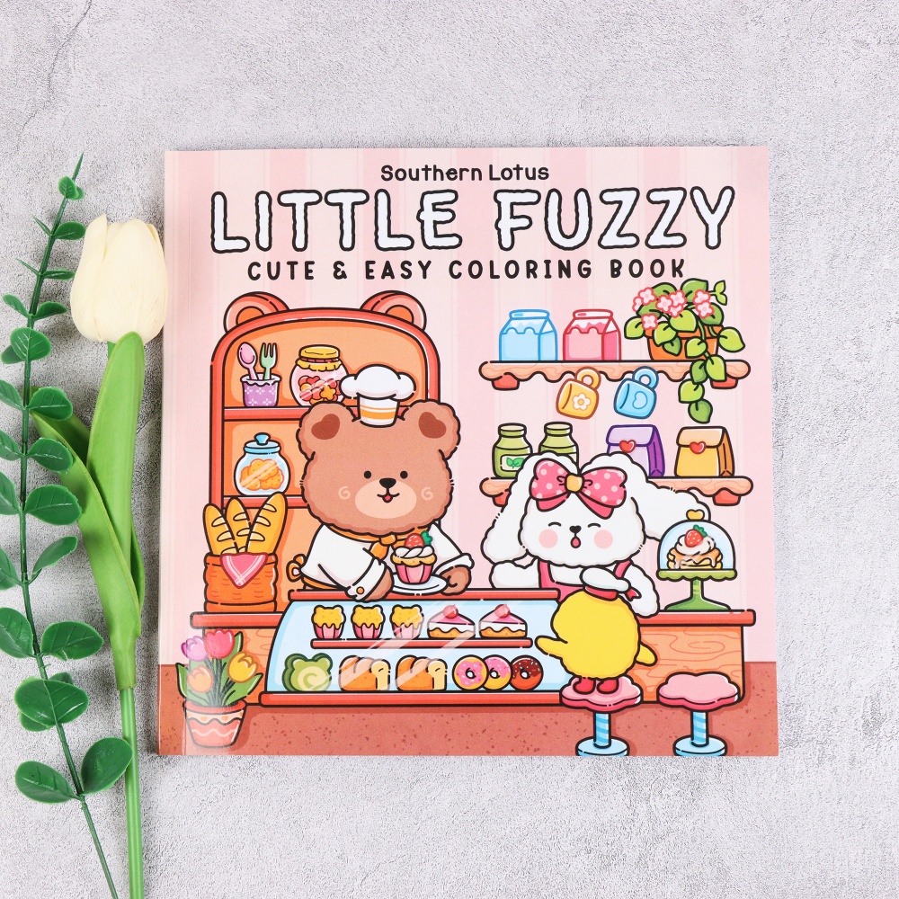 Cute Bear Bakery Theme Colorin - Food And Snacks Coloring Book Bold And Easy avaliação e preço