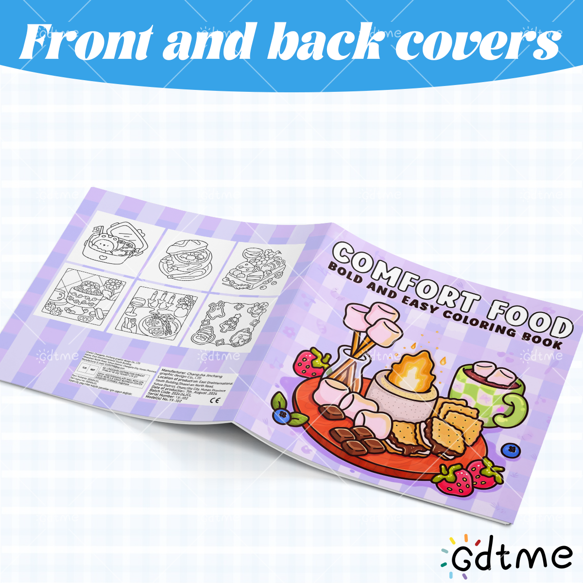 COMFORT FOOD BOLD AND EASY 24  - Food And Snacks Coloring Book avaliação e preço