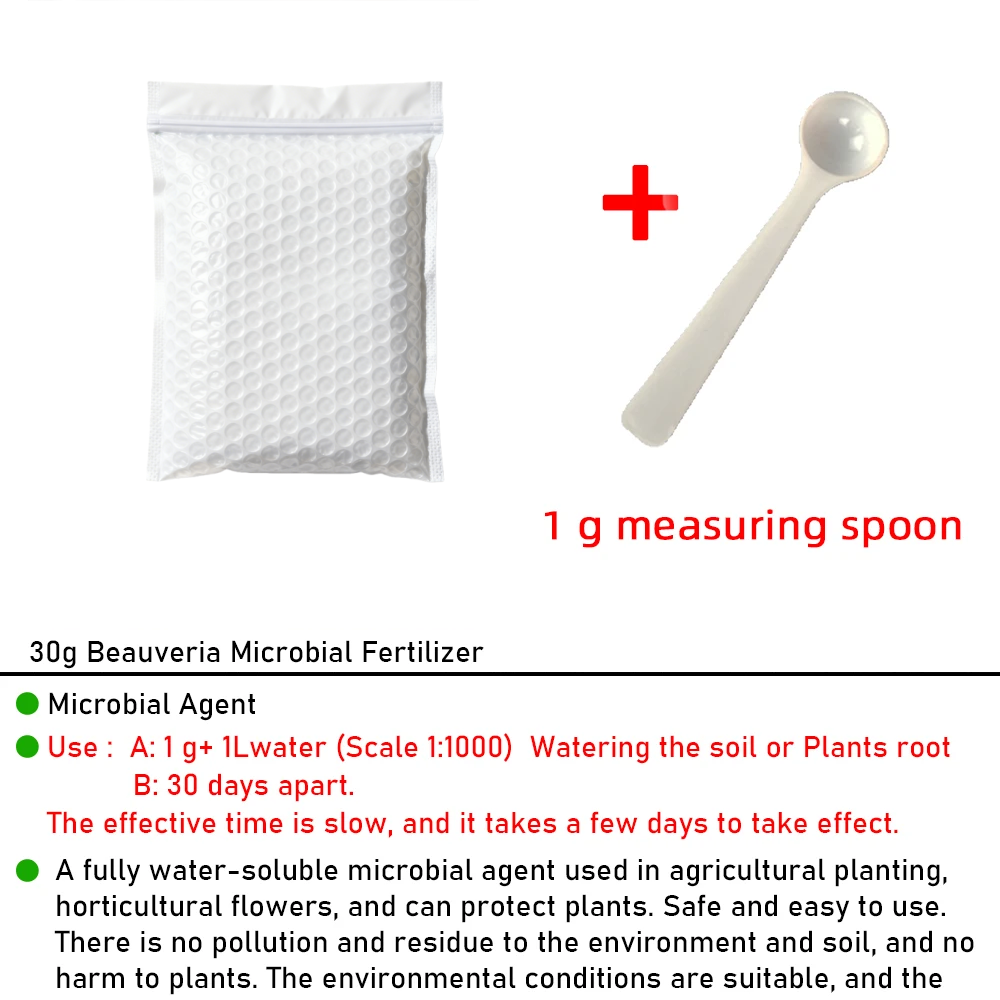 30g Beauveria Microbial Fertil - Food Z avaliação e preço