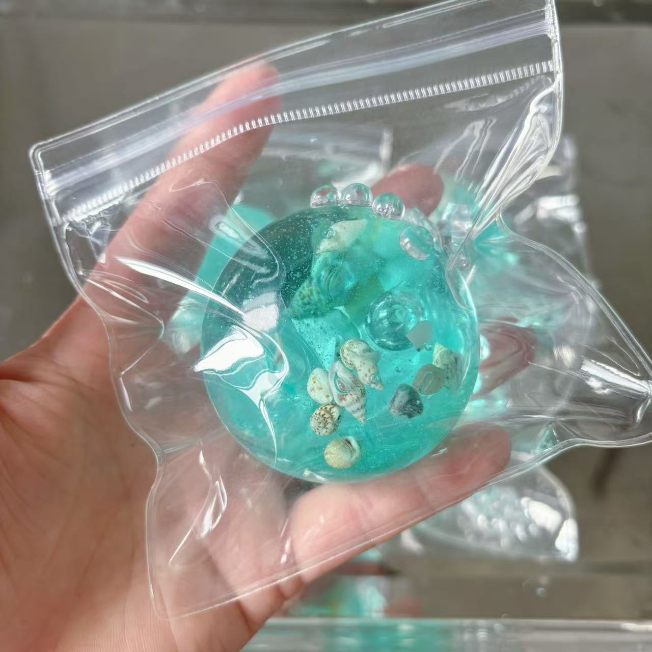 Blue Maltose Sea Squishy Fidge - Spicy Food Snacks avaliação e preço