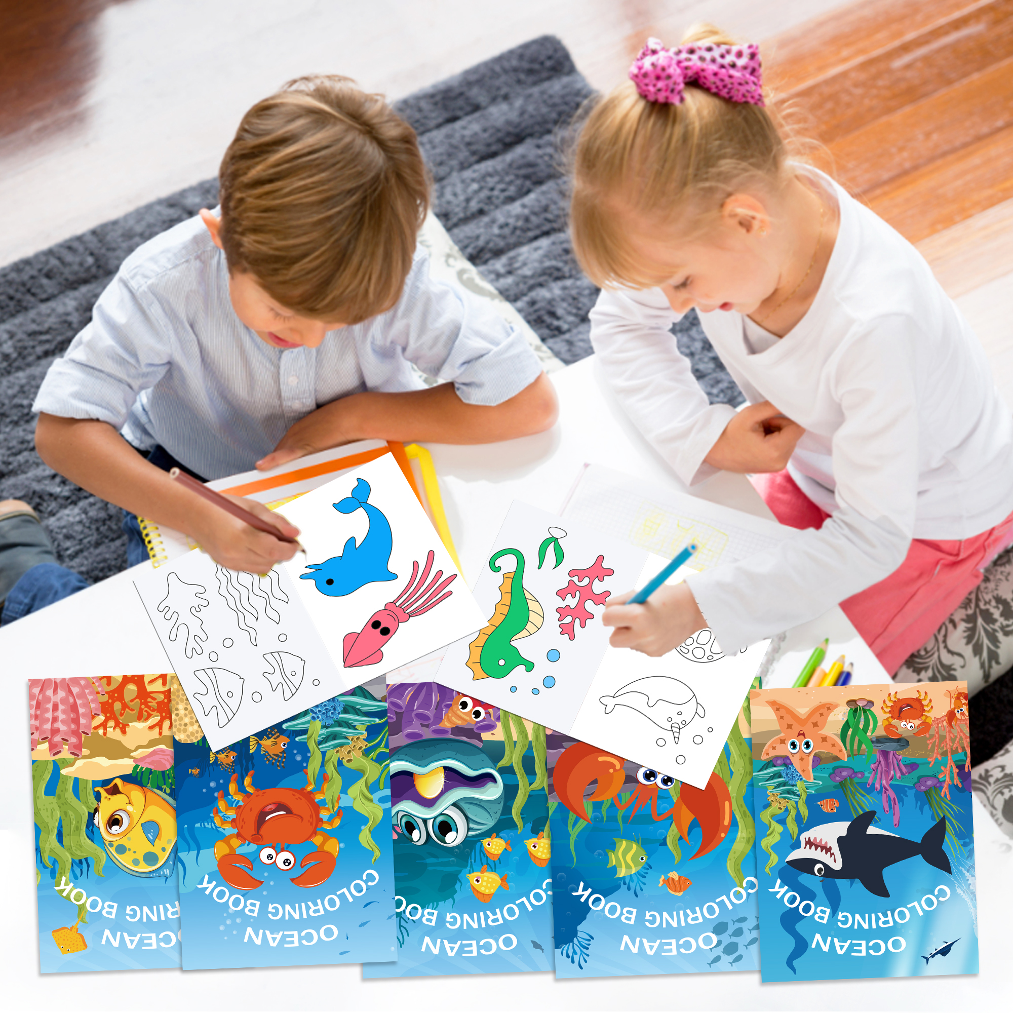 16pcs Cartoon Underwater World - Food And Snacks Coloring Book avaliação e preço