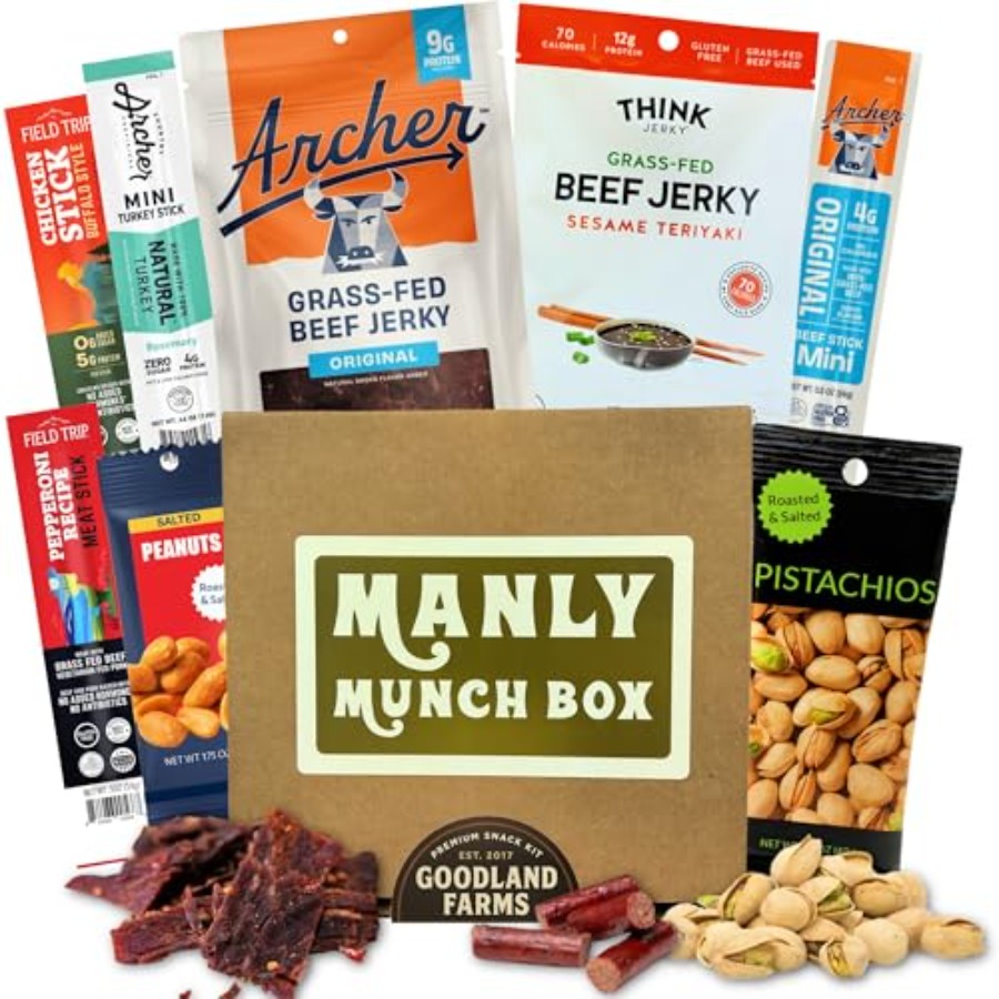Manly Munch Box Jerky Gift Box - Jerky Beef Pack avaliação e preço