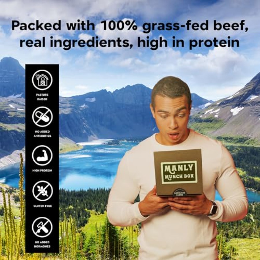 Manly Munch Box Jerky Gift Box - Jerky Beef Pack avaliação e preço