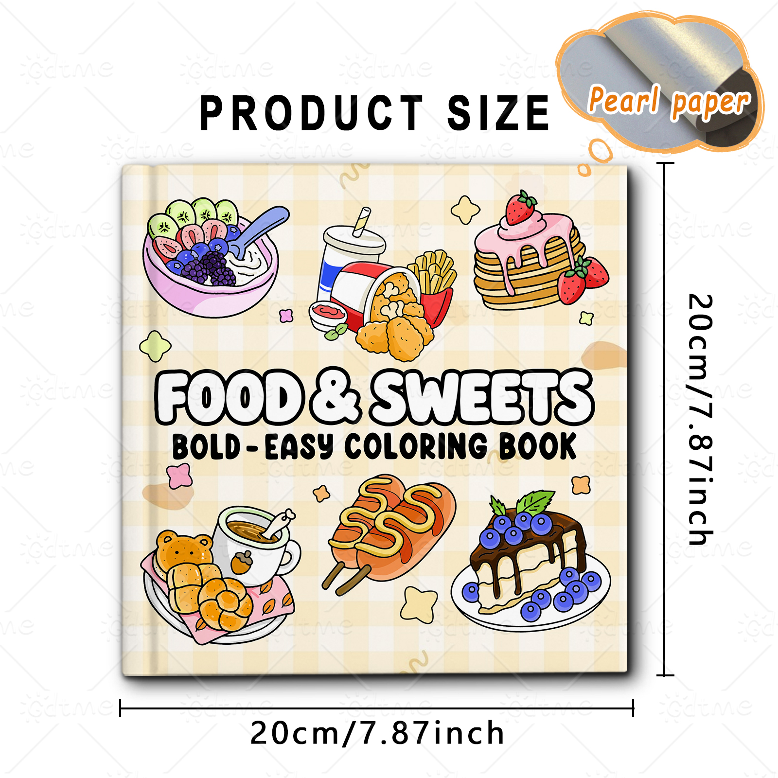FOOD SWEETS Bold-easy Patterns - Food And Snacks Coloring Book avaliação e preço