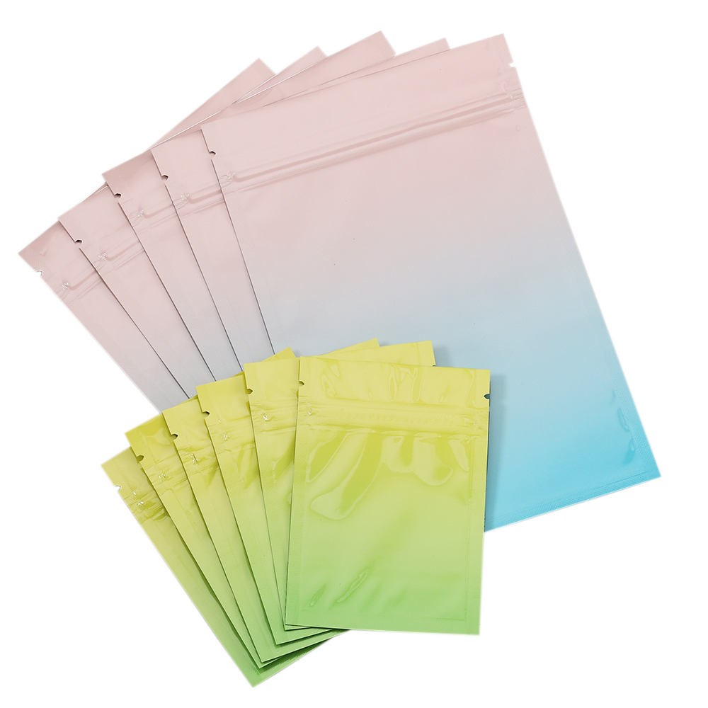 50pcs Gradient Zip Bags Opaque - Food Z avaliação e preço