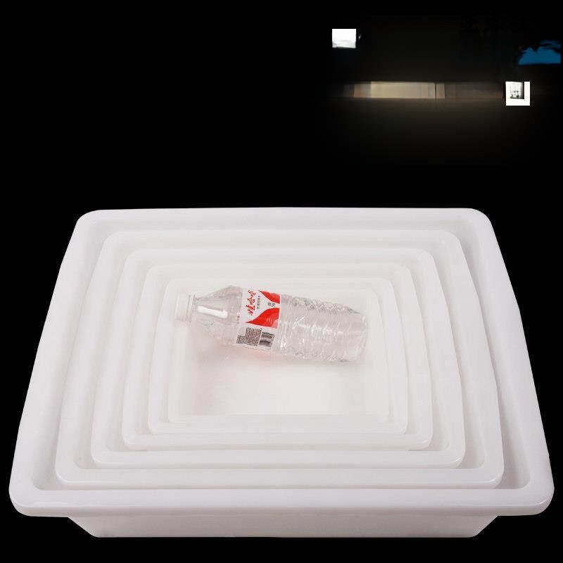 White Plastic Rectangular Stor - Spicy Food Snacks avaliação e preço