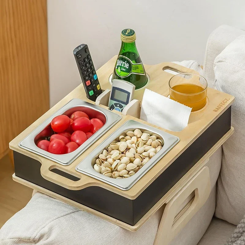 Rectangle Bamboo Tray Desktop  - Food Drink Snacks avaliação e preço