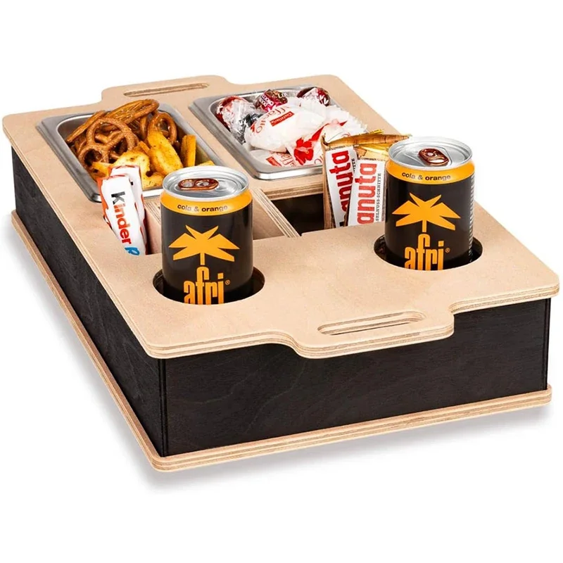 Rectangle Bamboo Tray Desktop  - Food Drink Snacks avaliação e preço