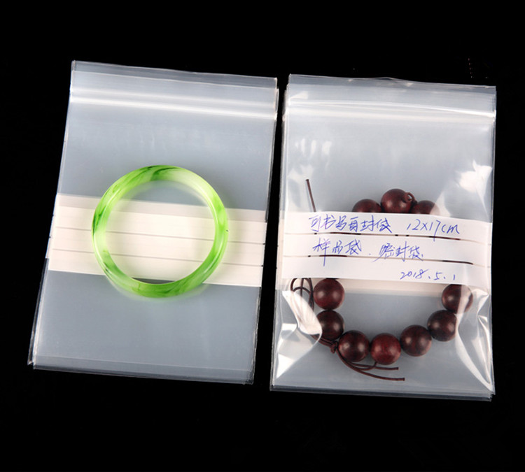 200PCS Clear PE Writing Ziploc - Food Snacks Label avaliação e preço