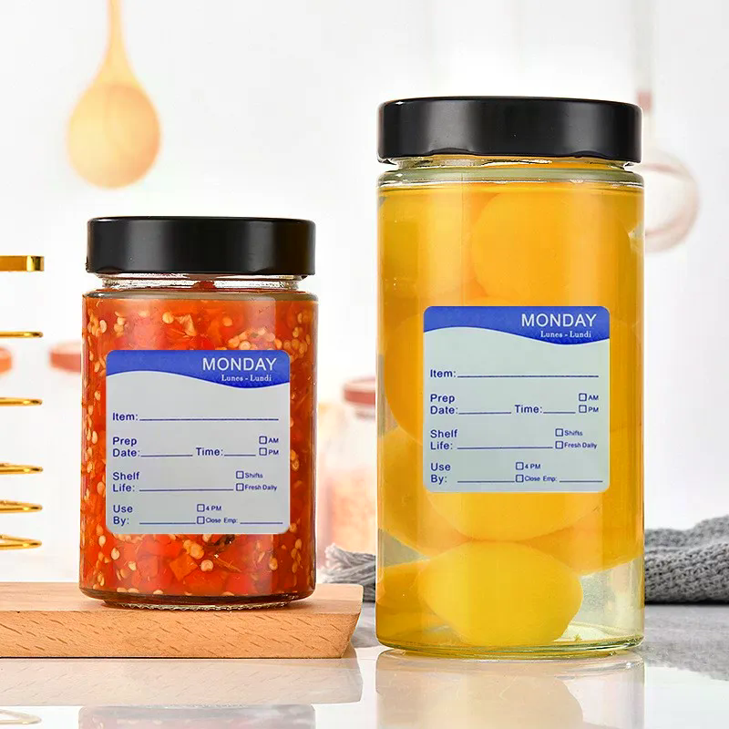 250Pcs/Roll Kitchen Date Food  - Food Snacks Label avaliação e preço