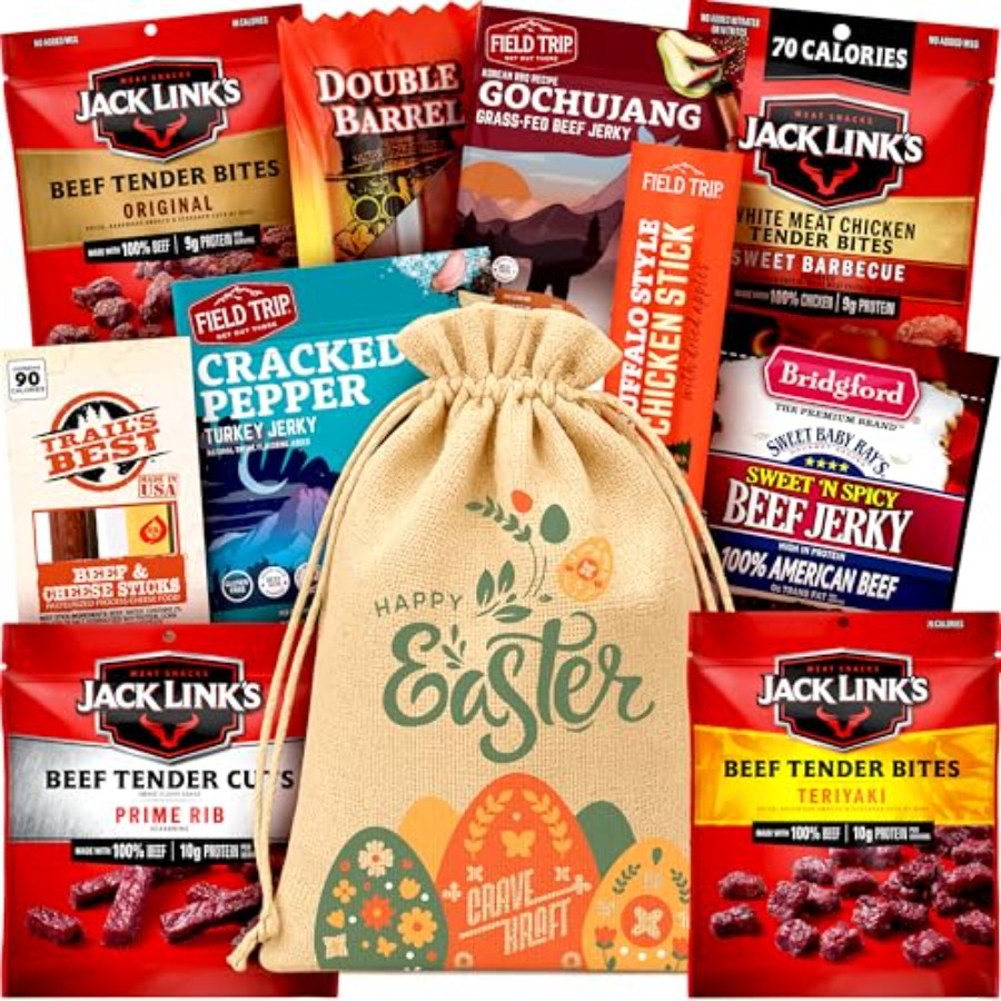 Beef Jerky Easter Basket For M - Jerky Beef Pack avaliação e preço