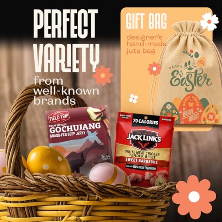 Beef Jerky Easter Basket For M - Jerky Beef Pack avaliação e preço