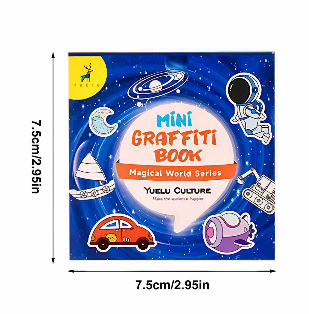 50Sheets Mini Graffiti Noteboo - Food And Snacks Coloring Book avaliação e preço