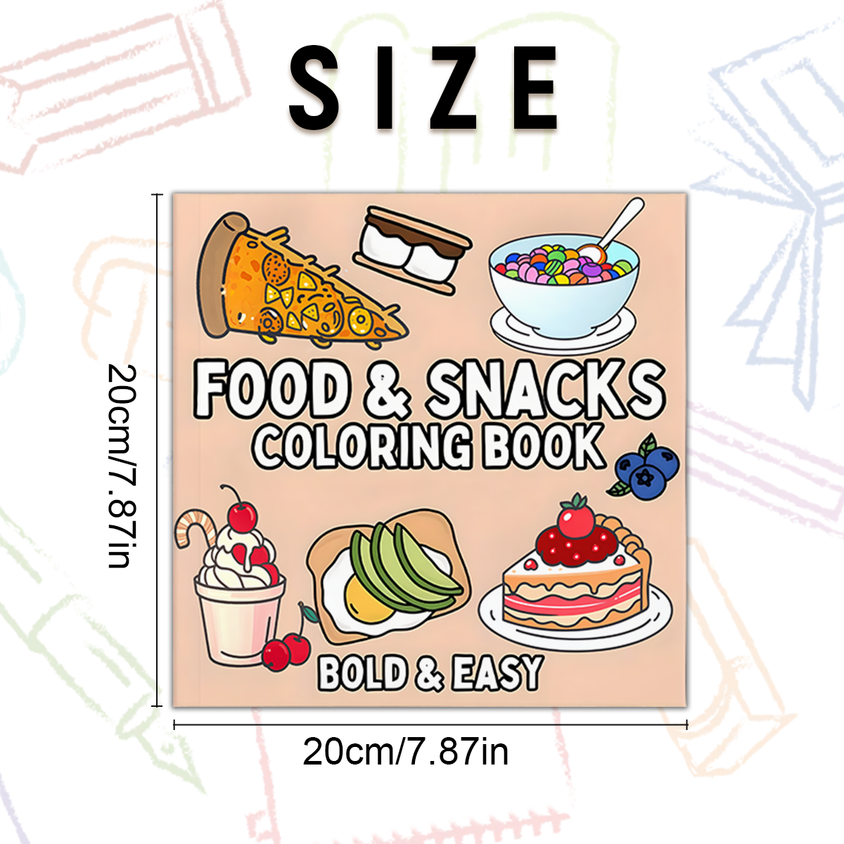 Delicious Food & Snack Themed  - Food And Snacks Coloring Book avaliação e preço
