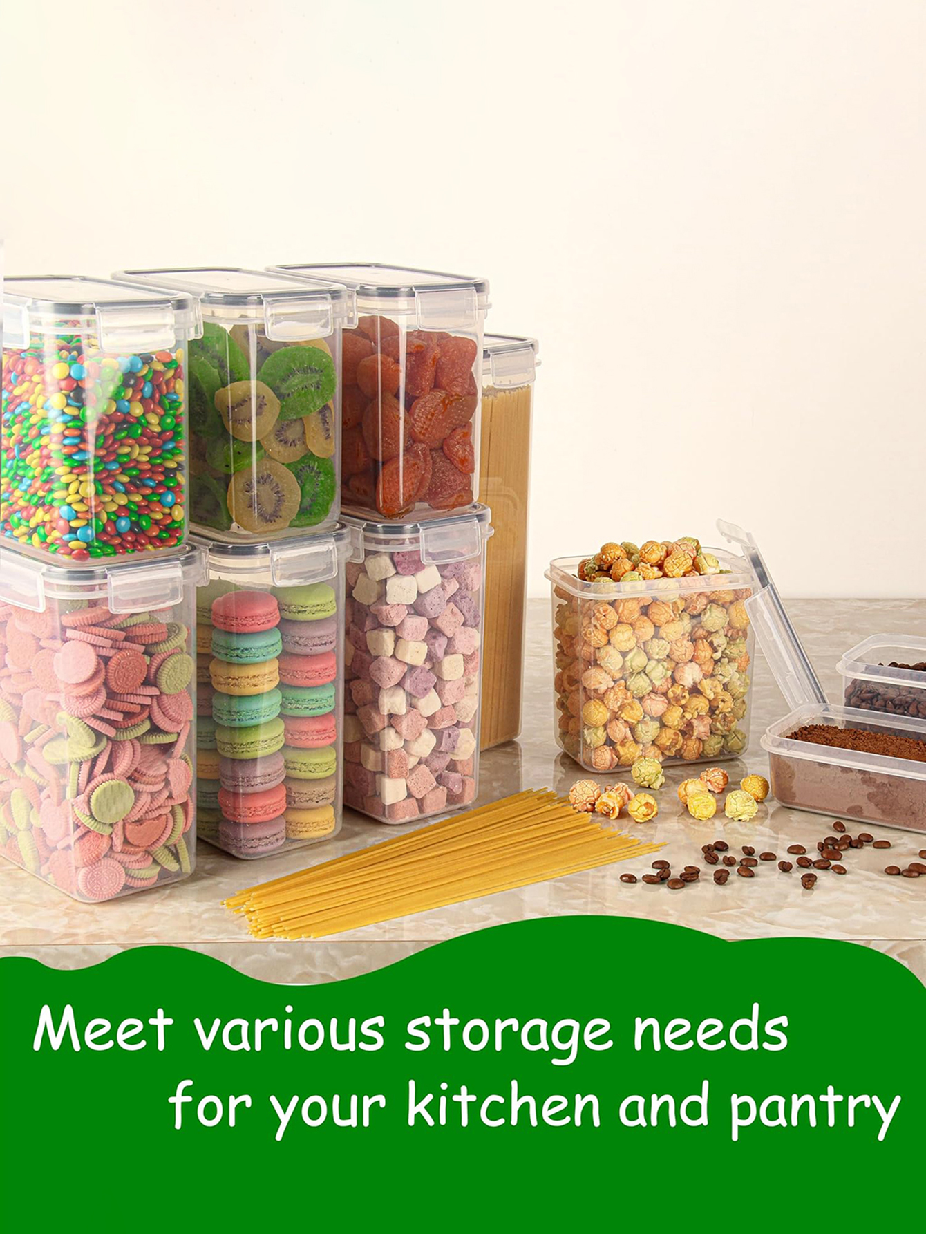 42PCS-Kitchen,Airtight food st - Food Snacks Label avaliação e preço