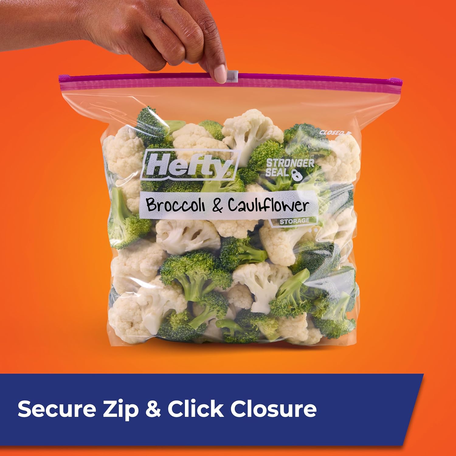 Hefty Slider Gallon Storage Ba - Food Snacks Label avaliação e preço