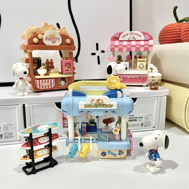 Snoopy Store Building Blocks S - Spicy Food Snacks avaliação e preço