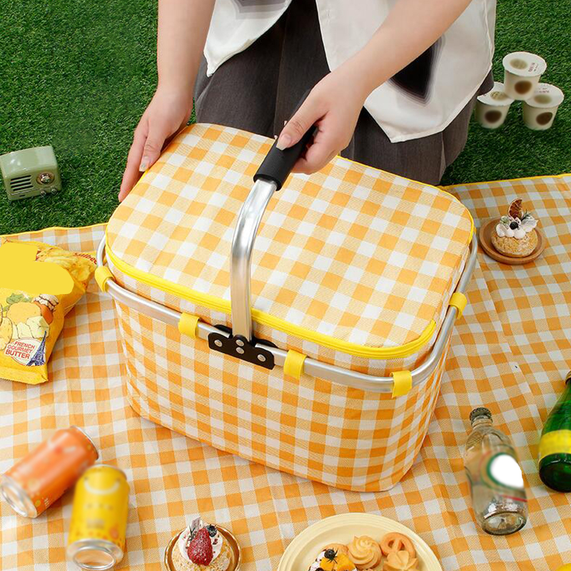 Retro Pastoral Lunch Bag Foldi - Food Drink Snacks avaliação e preço