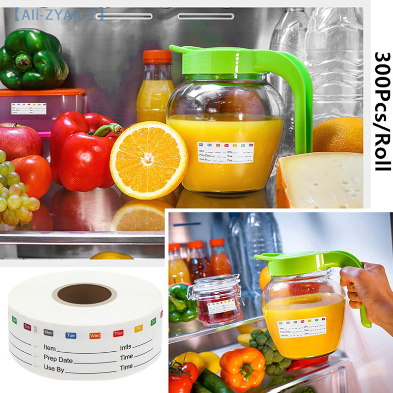 【ZYAA-1】300Pcs/Roll Kitchen Da - Food Snacks Label avaliação e preço