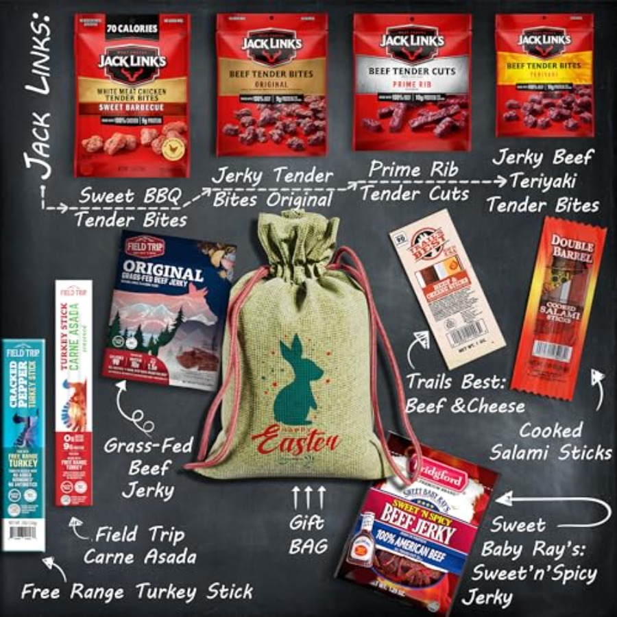 Beef Jerky Easter Basket For M - Jerky Beef Pack avaliação e preço