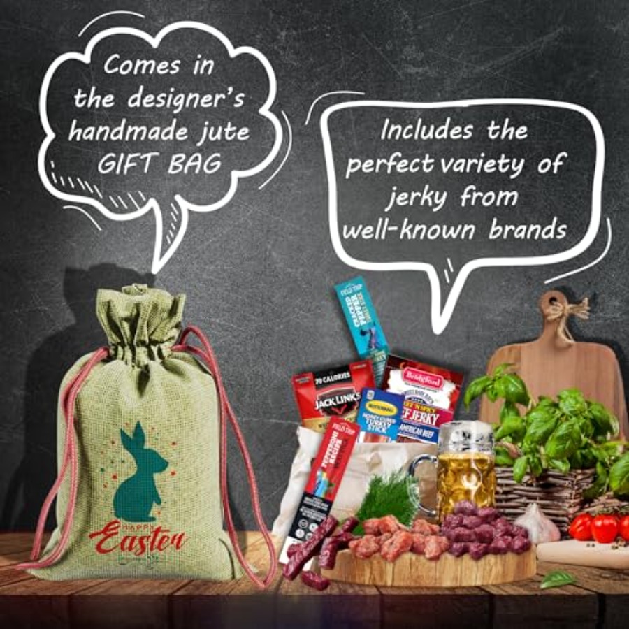 Beef Jerky Easter Basket For M - Jerky Beef Pack avaliação e preço