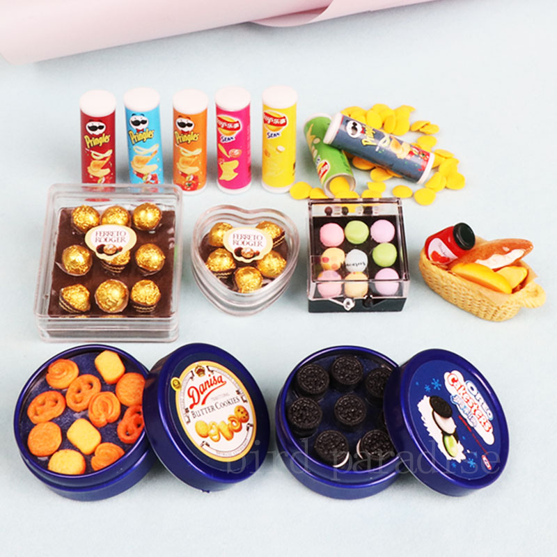 1/6 Miniatrue Dolls Food Mini  - Food Grocery Snacks avaliação e preço