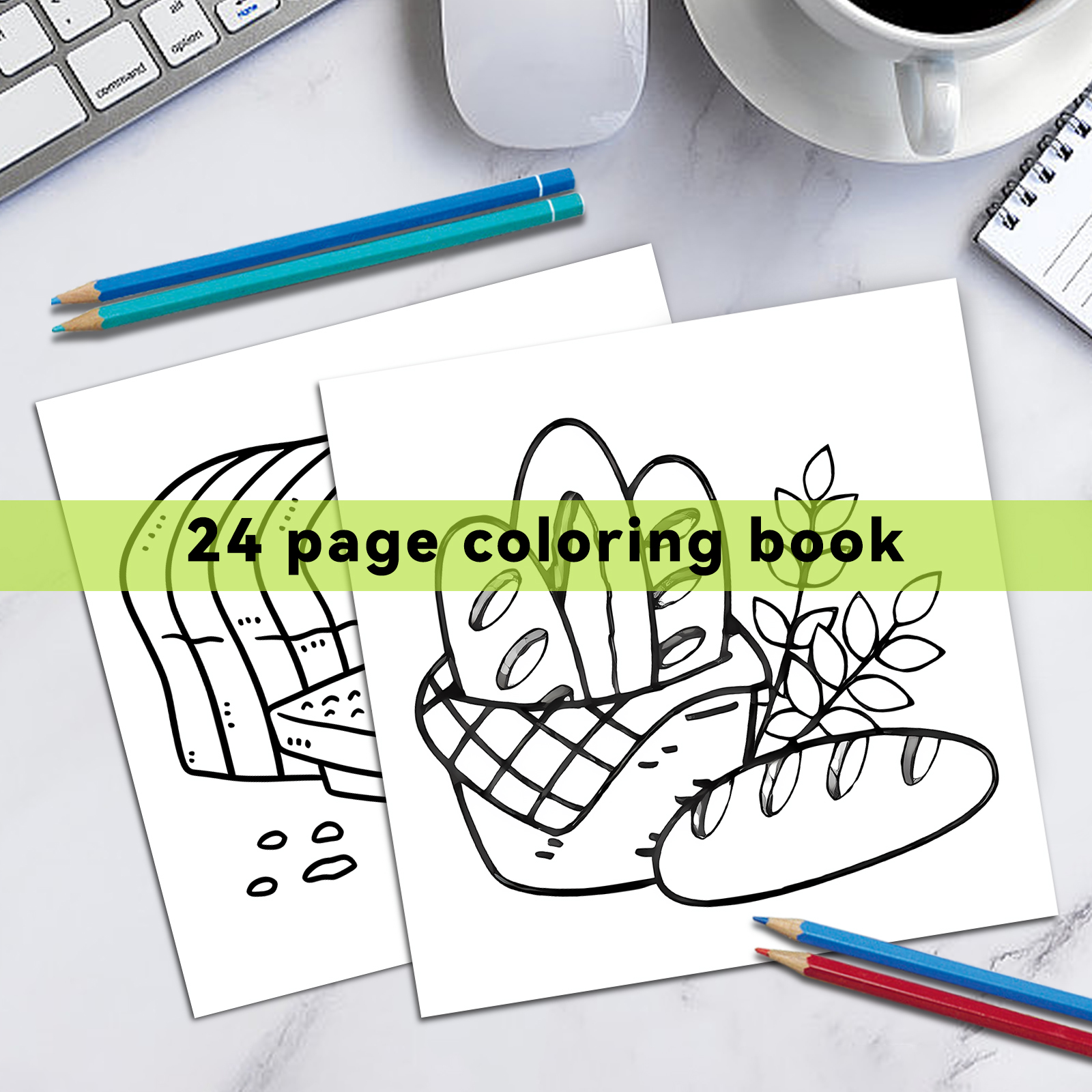 FOOD AND SNACK Coloring Book F - Food And Snacks Coloring Book avaliação e preço