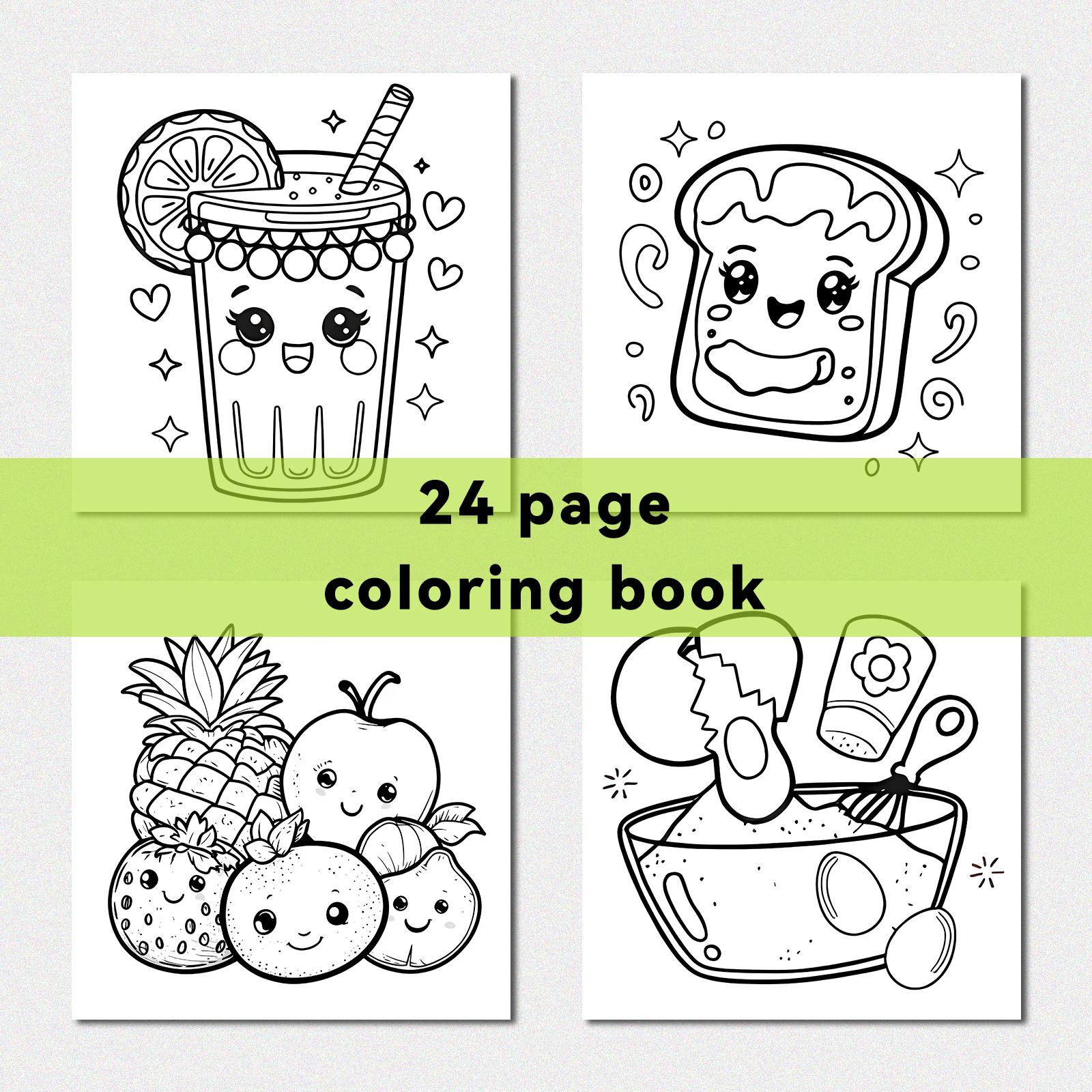 FOOD AND SNACK Coloring Book F - Food And Snacks Coloring Book avaliação e preço