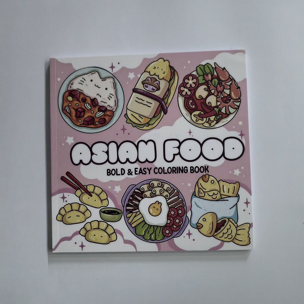 Asian Food Easy-bold Coloring  - Food And Snacks Coloring Book avaliação e preço