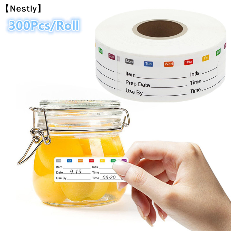 300Pcs/Roll Kitchen Date Food  - Food Snacks Label avaliação e preço
