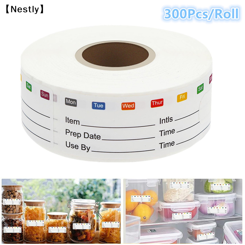 300Pcs/Roll Kitchen Date Food  - Food Snacks Label avaliação e preço