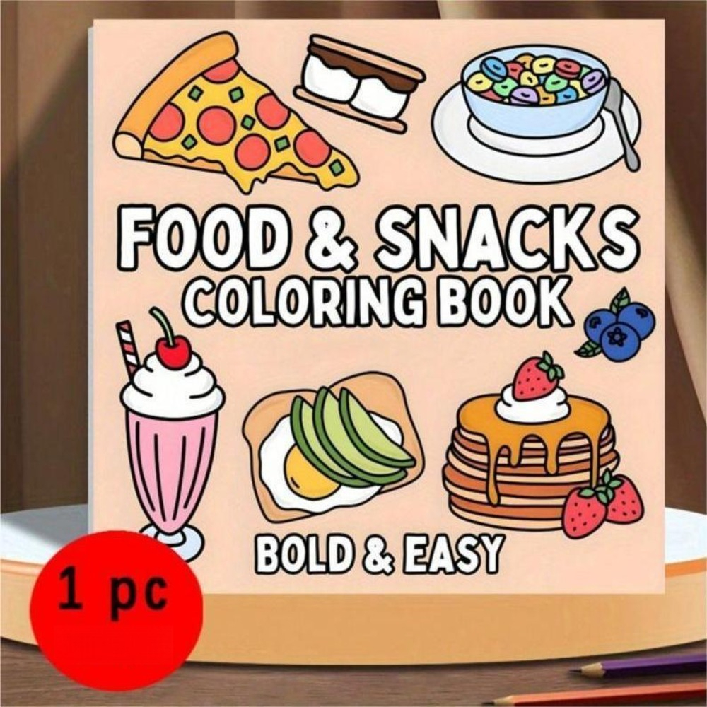 Food and Snacks Coloring Book  - Food And Snacks Coloring Book avaliação e preço