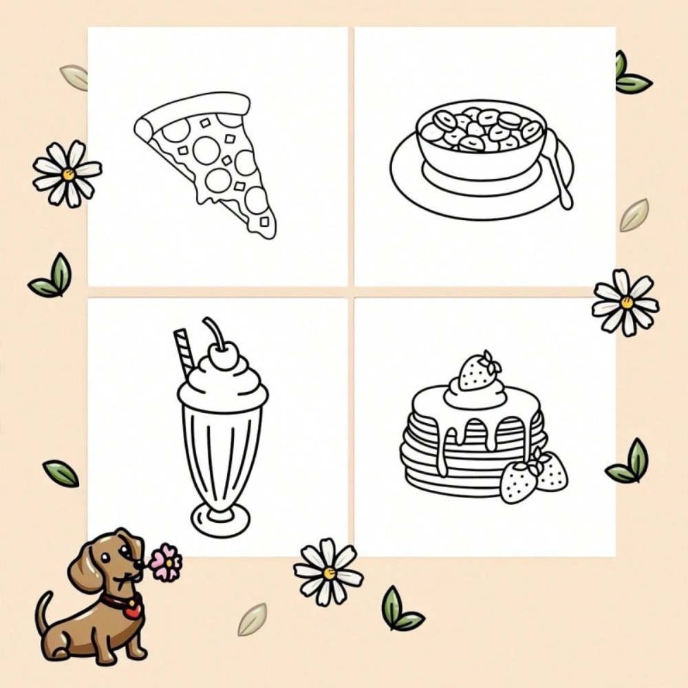 Food and Snacks Coloring Book  - Food And Snacks Coloring Book avaliação e preço