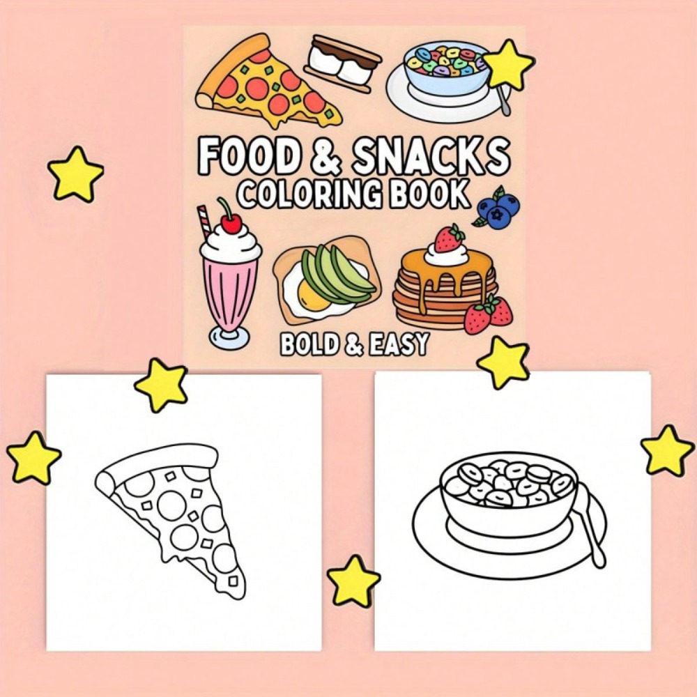Food and Snacks Coloring Book  - Food And Snacks Coloring Book avaliação e preço