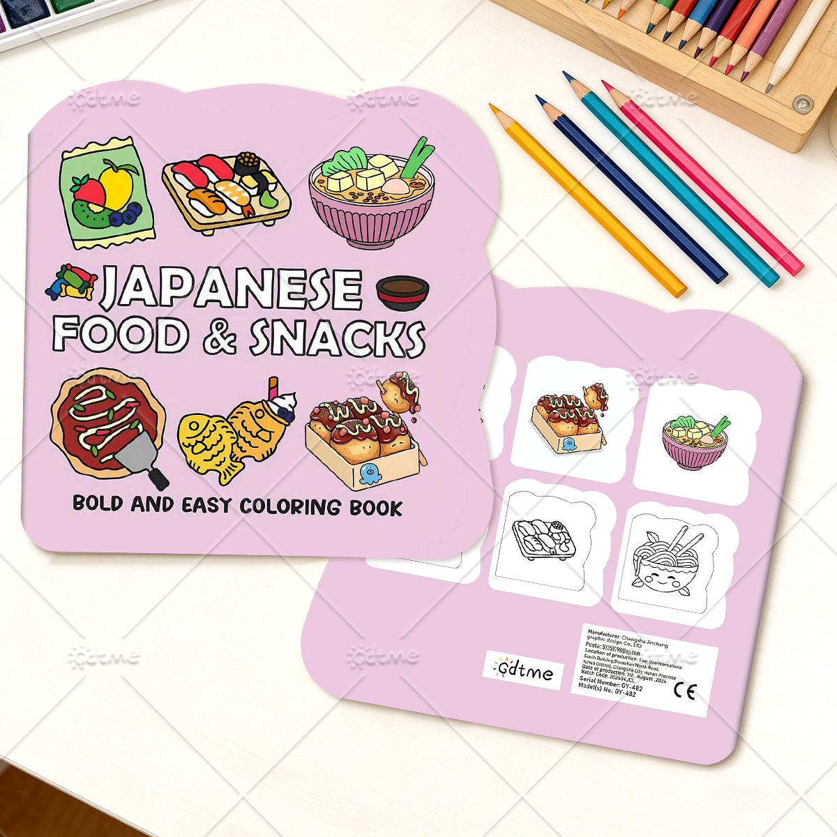 JAPANESE FOOD & SNACKS Irregul - Food And Snacks Coloring Book avaliação e preço