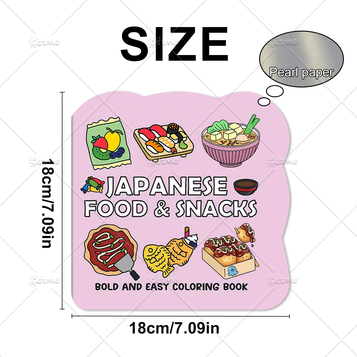 JAPANESE FOOD & SNACKS Irregul - Food And Snacks Coloring Book avaliação e preço