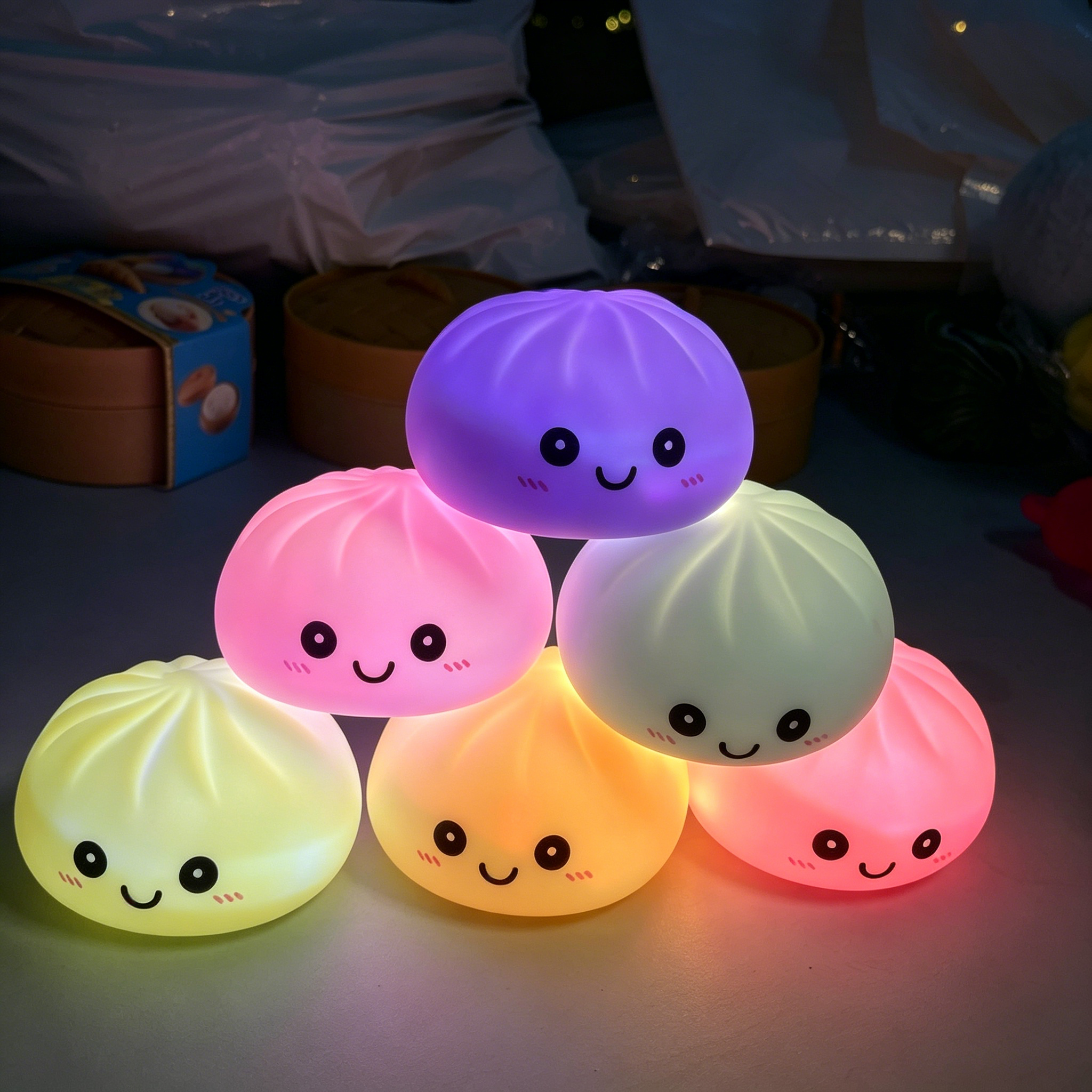 Light-up Bubble Spitting Steam - Food Grocery Snacks avaliação e preço